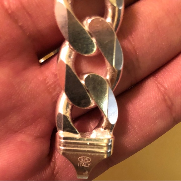 925 sterling silver Cuban Link Bracelet Brand New! - Picture 7 of 11